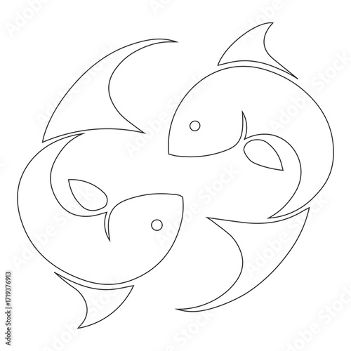 pisces sign icon