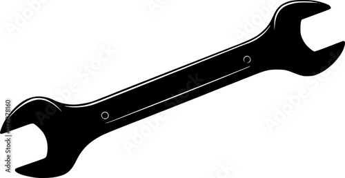 black and white silhouette of a hair straightener vector on a white background
