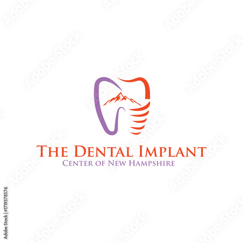 The dental implant center of new hampshire logo