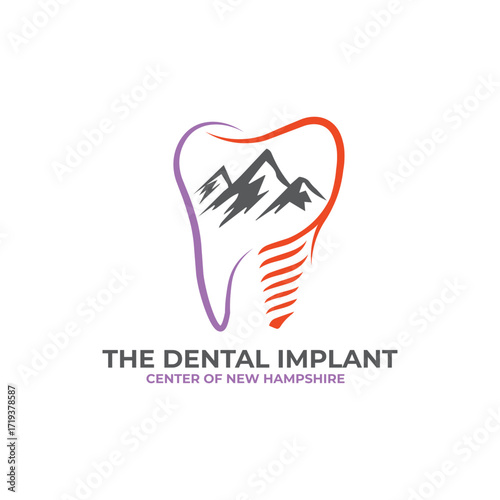 The dental implant center of new hampshire logo