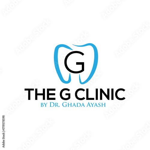 The g clinic logo, featuring a tooth and the letter g