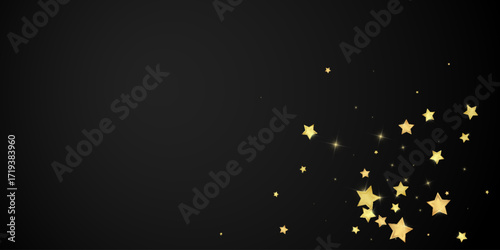 Magic stars vector overlay.  Gold stars scattered