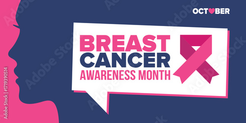 Breast Cancer Awareness Month. Pink october. Pink ribbon. Woman healthcare. Celebrate annual. Medic concept. Girl solidarity. Cancer prevention. Female disease. Poster, banner and background. Vector