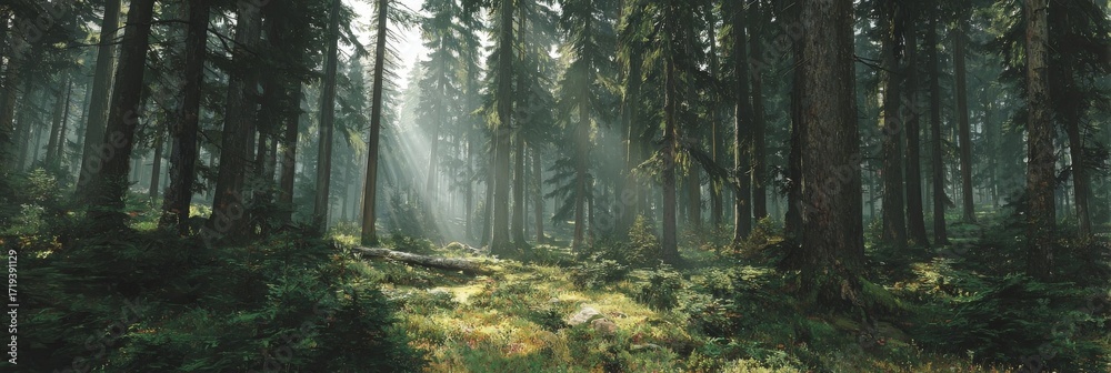 Fototapeta premium morning in the forest