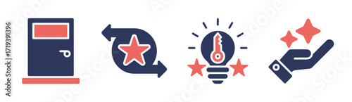 Opportunity icon set multiple concept collection