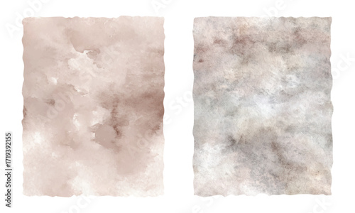 Set of vintage aged paper sheets vector illustration with old parchment textures for scrapbooking, invitations, backgrounds, and antique decorative design on transparent background