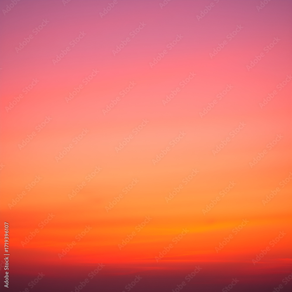 Fototapeta premium Orange and Pink Sunset Sky