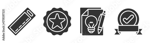 Branding icon set multiple concept collection
