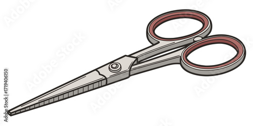 Vintage illustration of a pair of scissors
