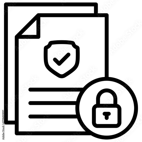Secure Document Icon