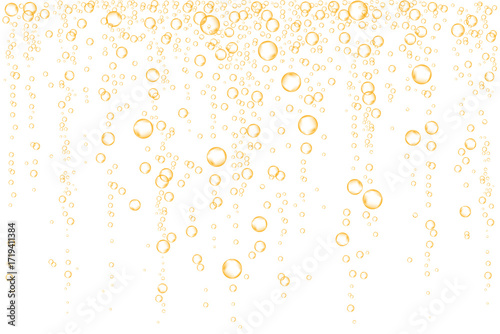 Champagne., orange sparkling water or beer.