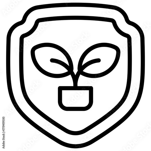 Green Shield Icon