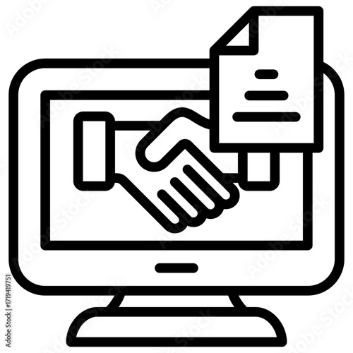 Digital Agreement Icon