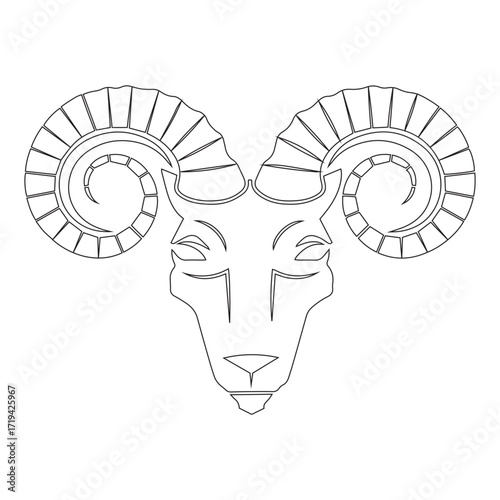 aries sign icon