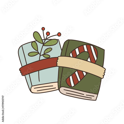 Winter Cozy Bookish Clipart