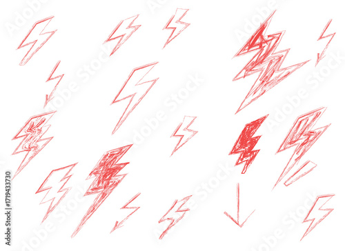 seamless pattern with red and white arrows