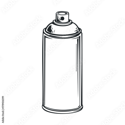 Creative spray can for street art and artistic projects. Vector illustration