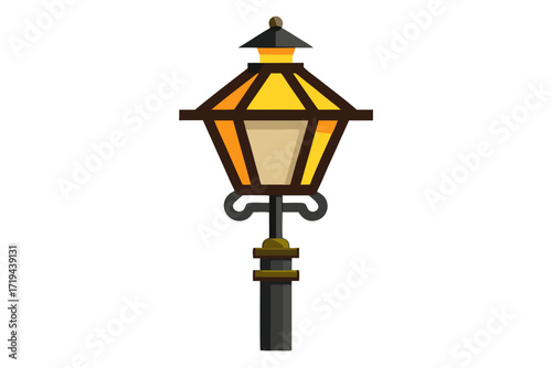 street lamp vector