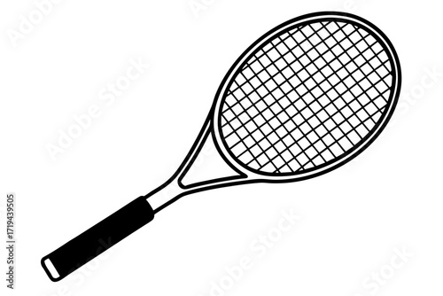 tennis racket and ball