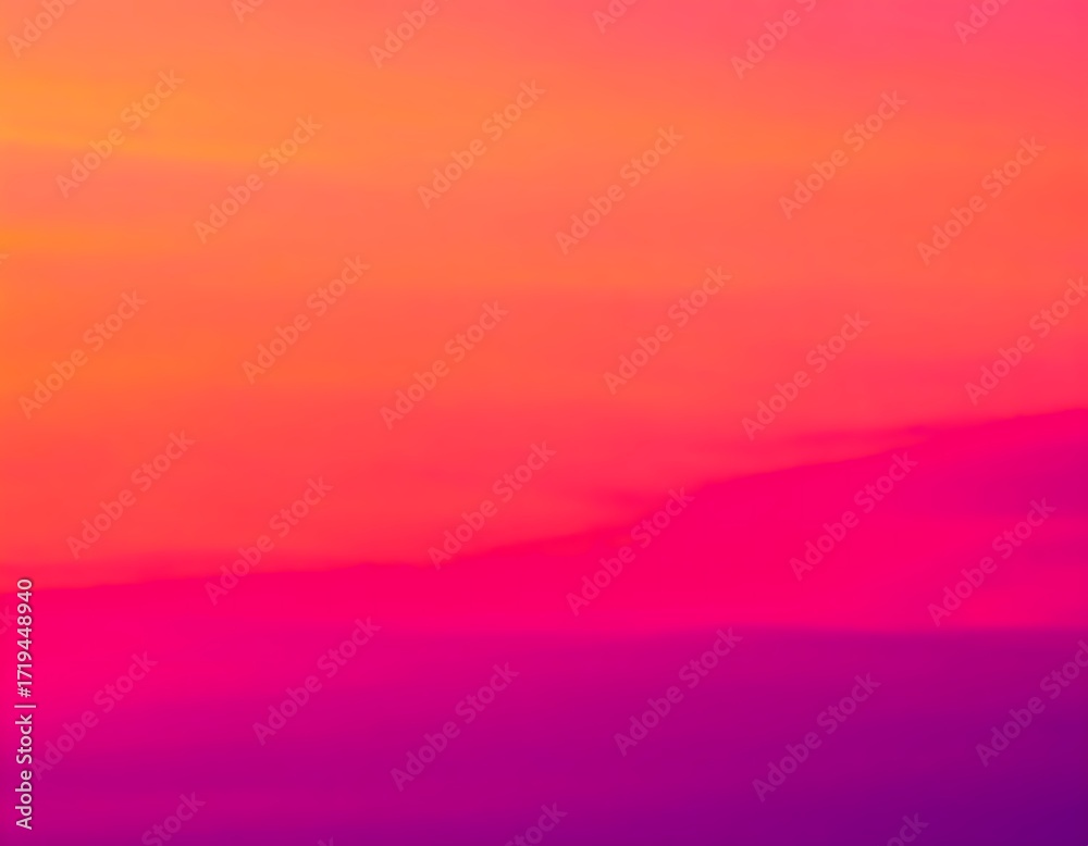 Fototapeta premium Vibrant Sky Gradient: A Captivating Display of Orange, Pink, and Purple Hues