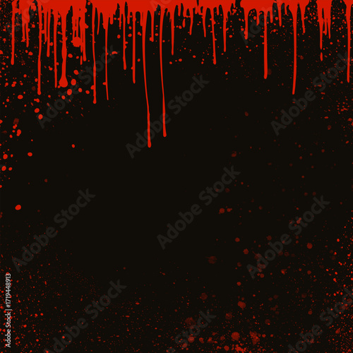 Abstract hand painted background with splatters and drips design