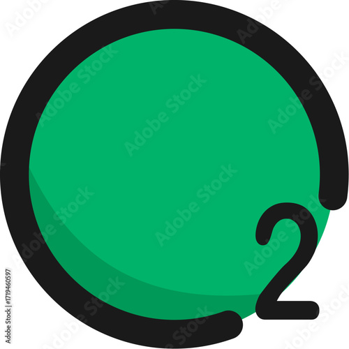 Simple oxygen concentration icon vector illustration scalable eps file for science and health