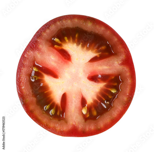Wallpaper Mural Slice of fresh tomato isolated on white Torontodigital.ca