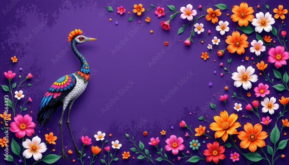 Obraz premium Colorful Painted Skull for Day the Dead Background