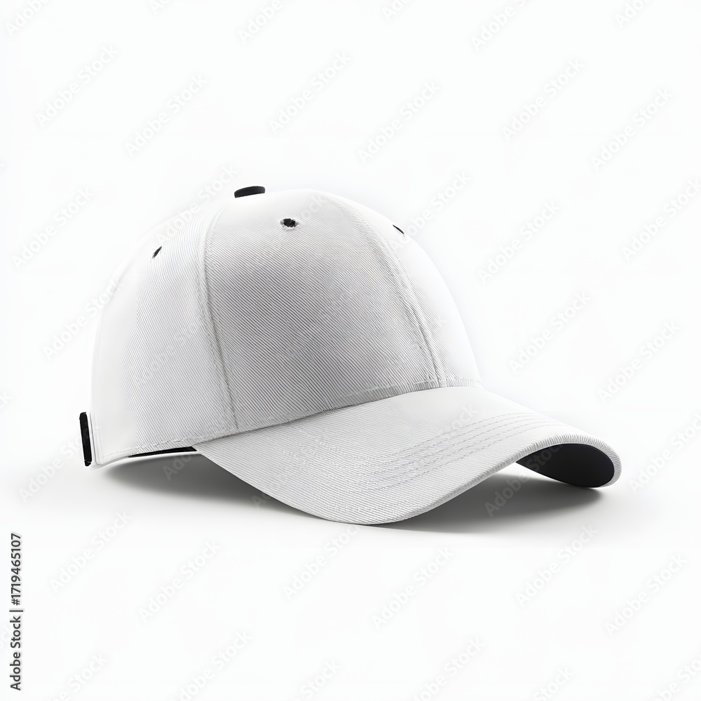 Fototapeta premium Golf cap mockup side angle embroidered branding display