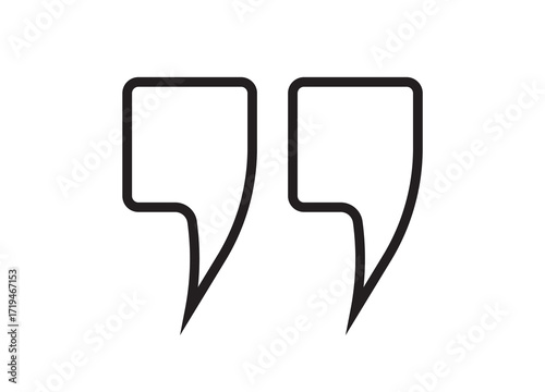 Quote mark collection. Quotation icon set. Vector illustration and transparent png. quote mark icon set. quotes icon vector sign design. discussion dialog remark open and close quote sign in