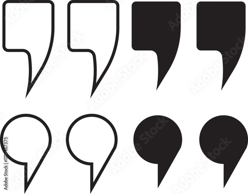 Quote mark collection. Quotation icon set. Vector illustration and transparent png. quote mark icon set. quotes icon vector sign design. discussion dialog remark open and close quote sign in