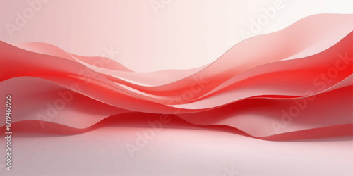 A smooth pink and red satin silk background with flowing fabric and a soft, wavy texture