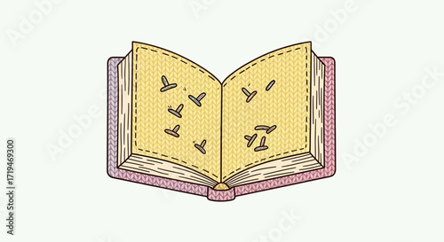 A whimsical illustration of a story coming to life, with a flock of birds flying from the pages of an open book, symbolizing imagination and freedom