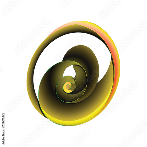 Sacred Spiral Swirl – 3D Gradient Geometry with Layered Motion and Devotional Flow