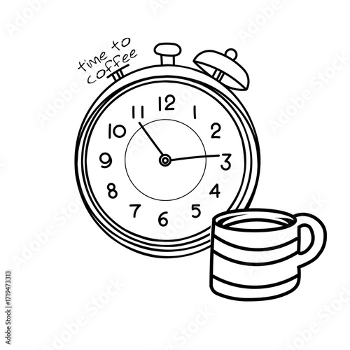 Coffee Time Logo Vector