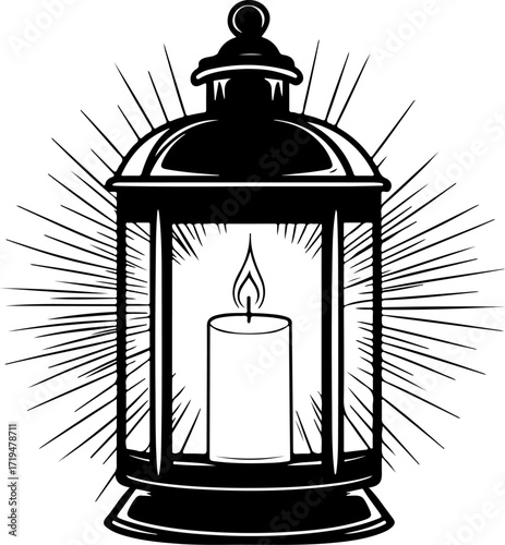 candle Tire silhouette vector illustration