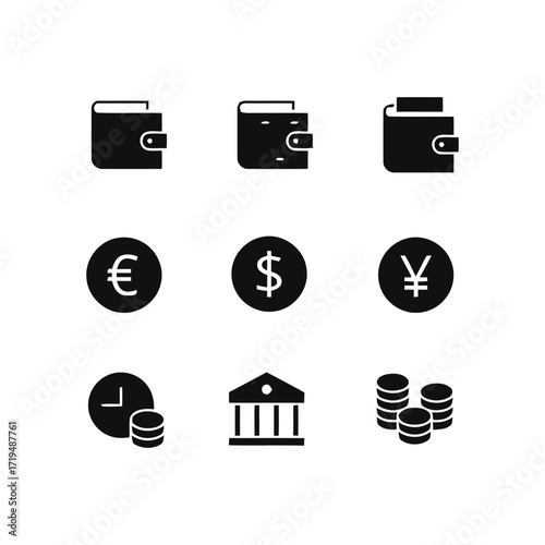 finance icon set