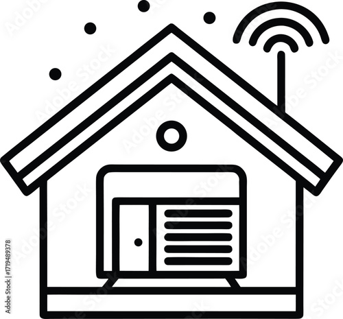 Isolated air conditioner vector with modern home bench and radiator technology