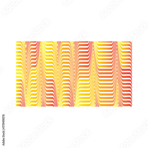 Wavy Flame Stripes – 3D Sacred Geometry with Vertical Gradient Motion and Devotional Breath