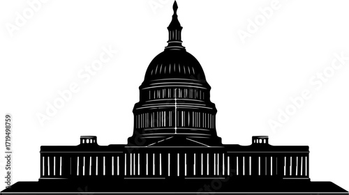 Washington silhouette vector illustration