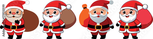 cartoon santa illustration, cute santa claus cartoon, funny santa drawing, adorable santa artwork, christmas santa design, jolly santa clipart, holiday santa vector, smiling santa cartoon, santa masco