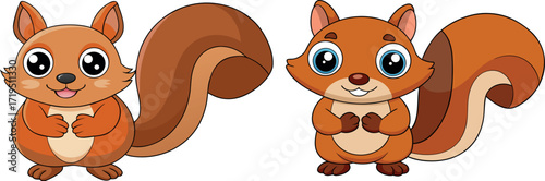 cartoon squirrel illustration, cute squirrel drawing, funny squirrel clipart, woodland animal cartoon, adorable squirrel artwork, nut holding squirrel, smiling squirrel character, happy forest animal,