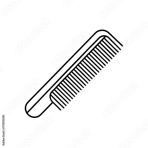 comb generator icon isolated on white