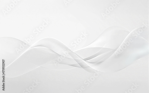 Abstract White Wavy Lines Background