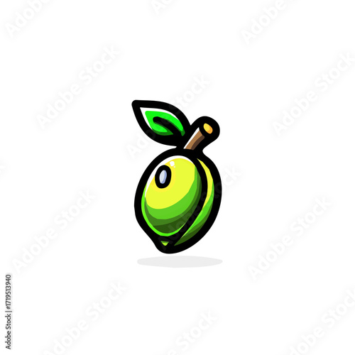 Flat 2D icon Vector illustration, flat design, animation design, minimalist design, clipart, A Simple flat 2D icon of a pistachio illustration isolated on a transparent background, EPS format