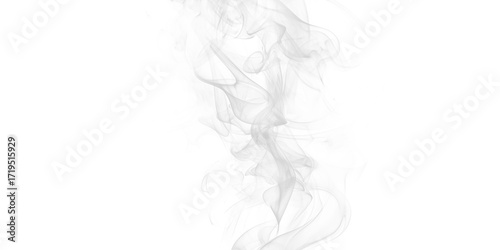 Wisps of ethereal white smoke dancing against the inky void like whispers in the dark a monochromatic study of form and