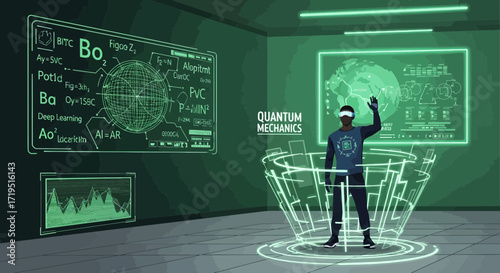 Visualization of quantum mechanics and vr technology integration for scientific research
