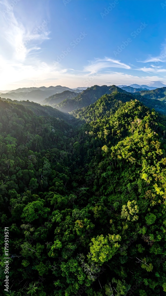 Fototapeta premium Lush mountain landscape