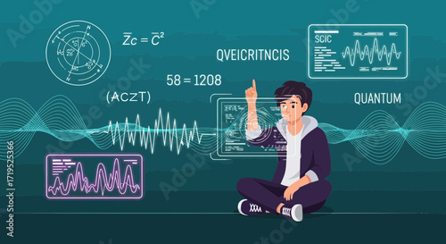 Young scientist uses digital holographic technology for quantum research and calculations