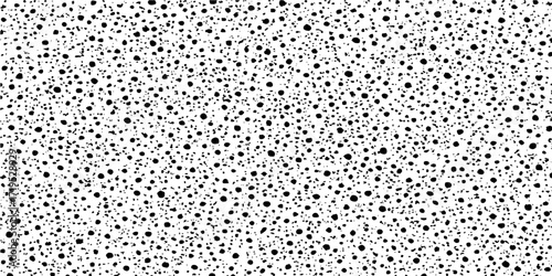 Blue halftone polka dots form a seamless vintage geometric pattern for a decorative backdrop or wallpaper